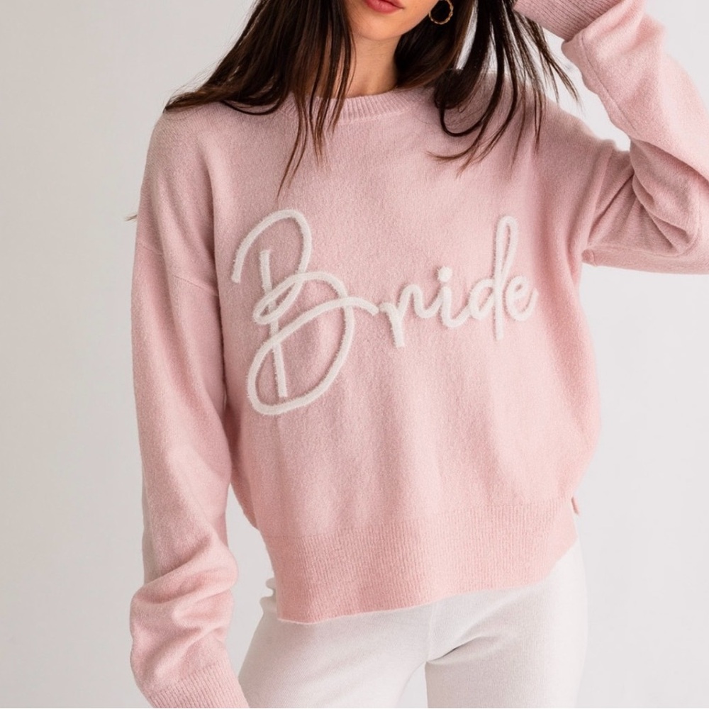 Le Lis Pink 'Bride' Sweater